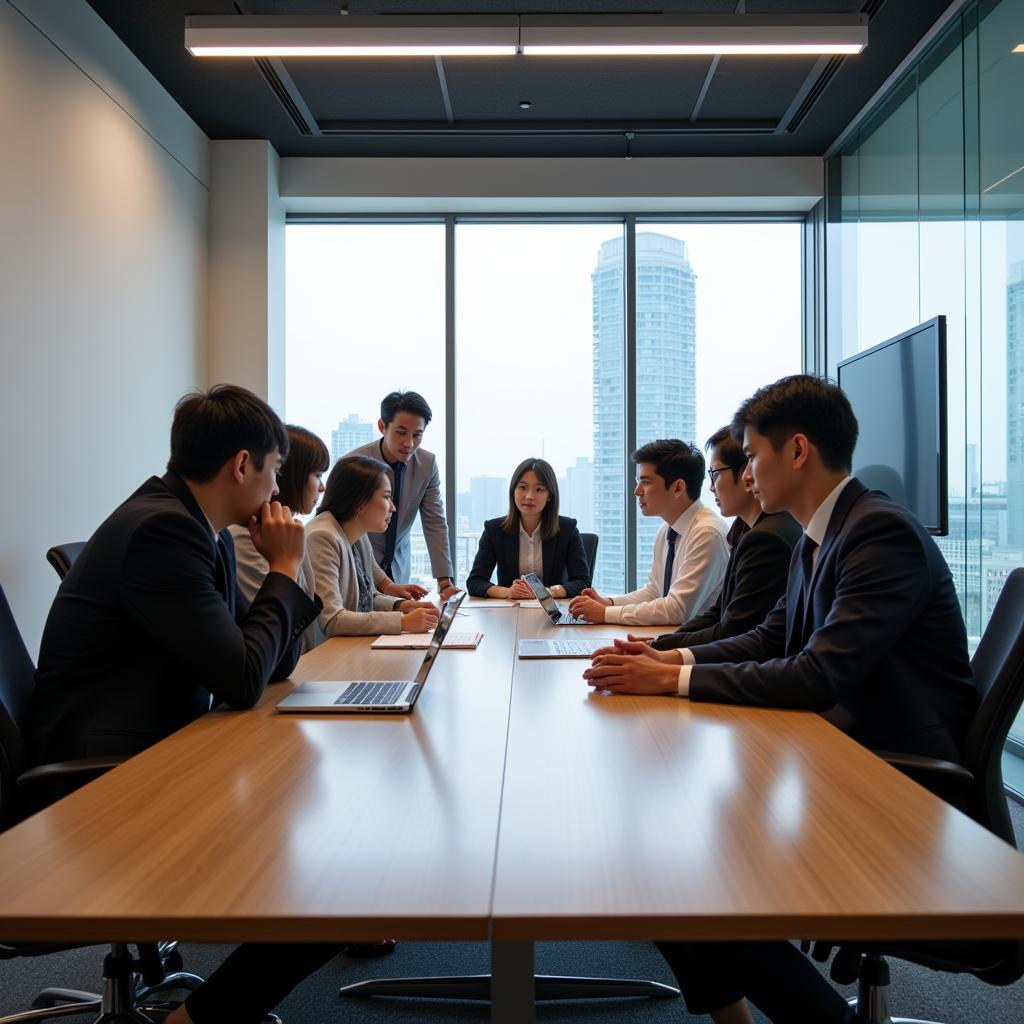 A Japanese Business Meeting