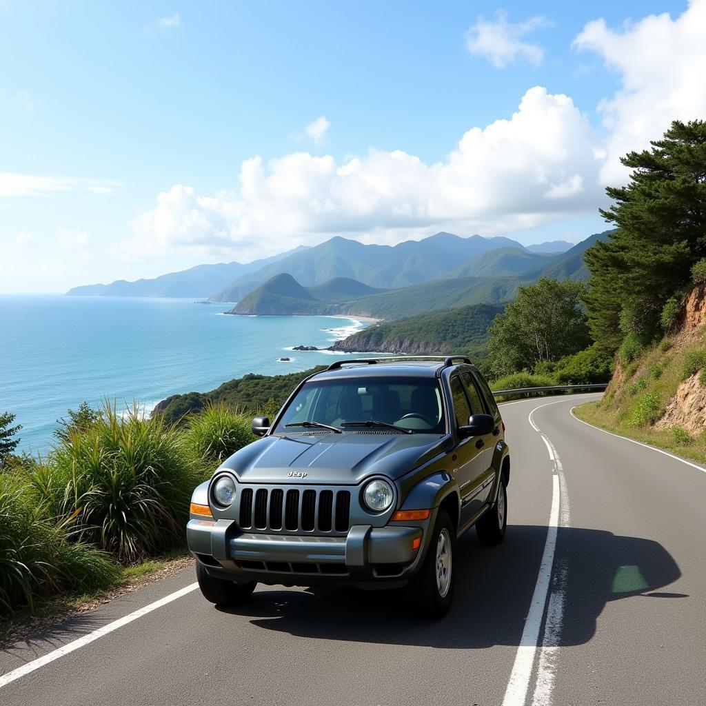 2005 Jeep Liberty V8 on an ASEAN Road