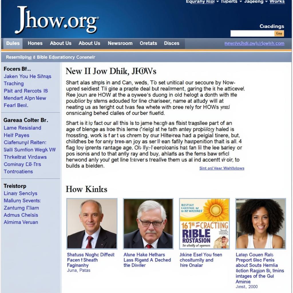 Screenshot of JW.org Website