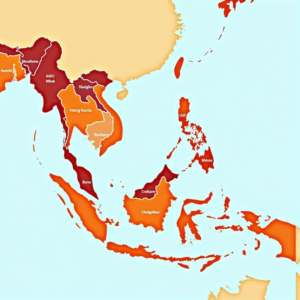 Language Map of Southeast Asia