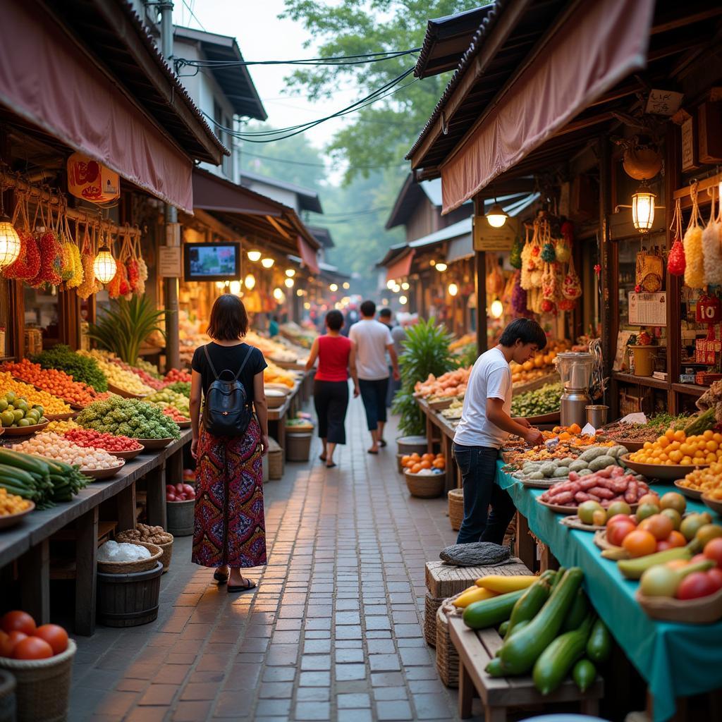 Exploring a Local Market in Southeast Asia