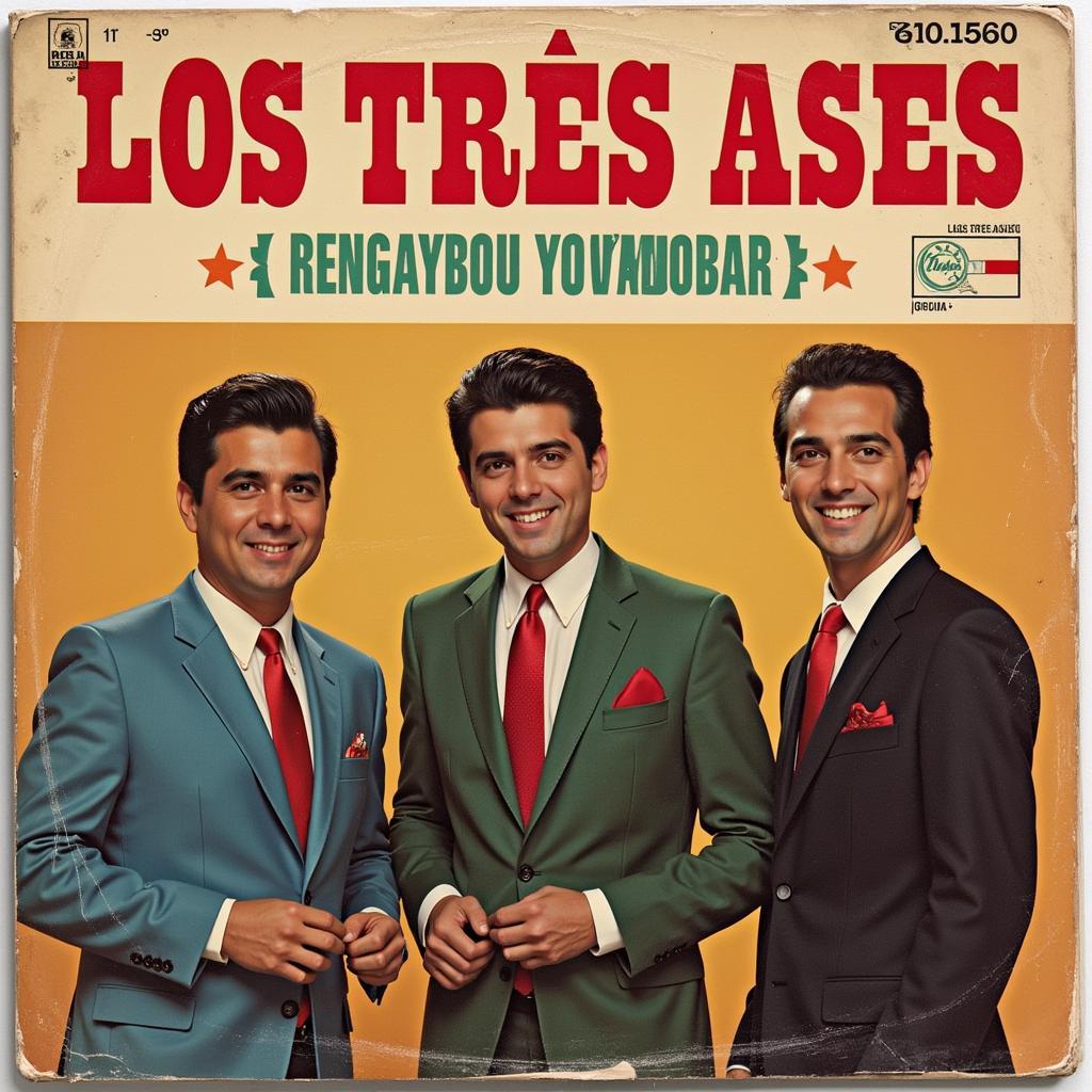 Vintage Album Cover of Los Tres Ases