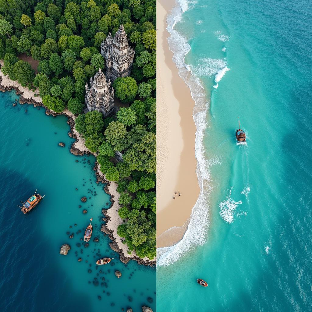 Contrasting Landscapes of Mainland and Maritime Southeast Asia