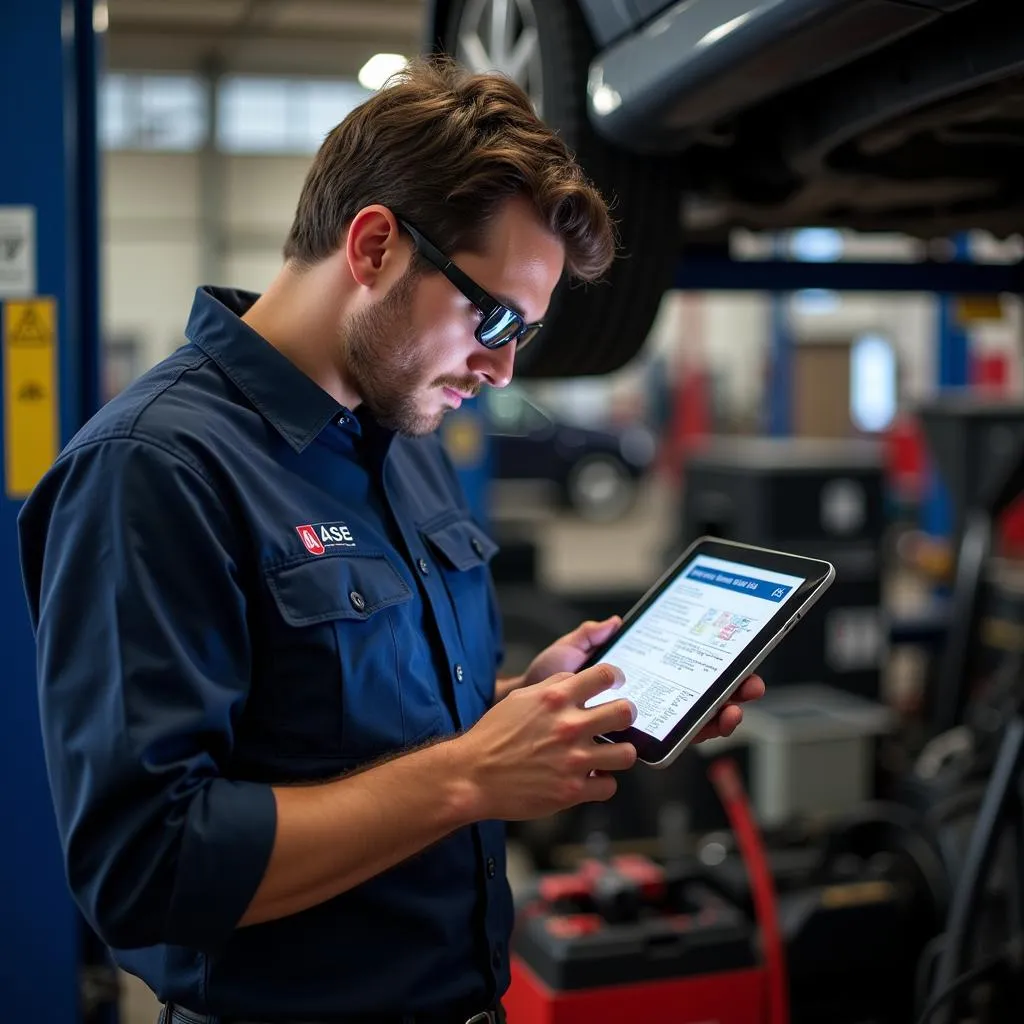 Mechanic Studying A5 ASE Guide