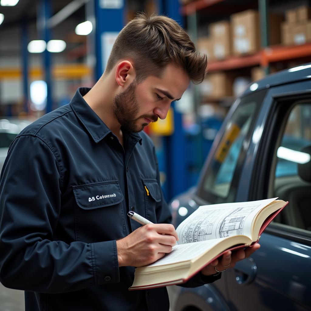 Mechanic Studying ASE Book