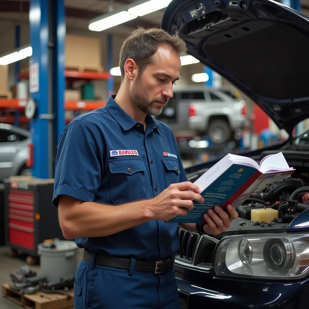 Mechanic Studying ASE Prep Book