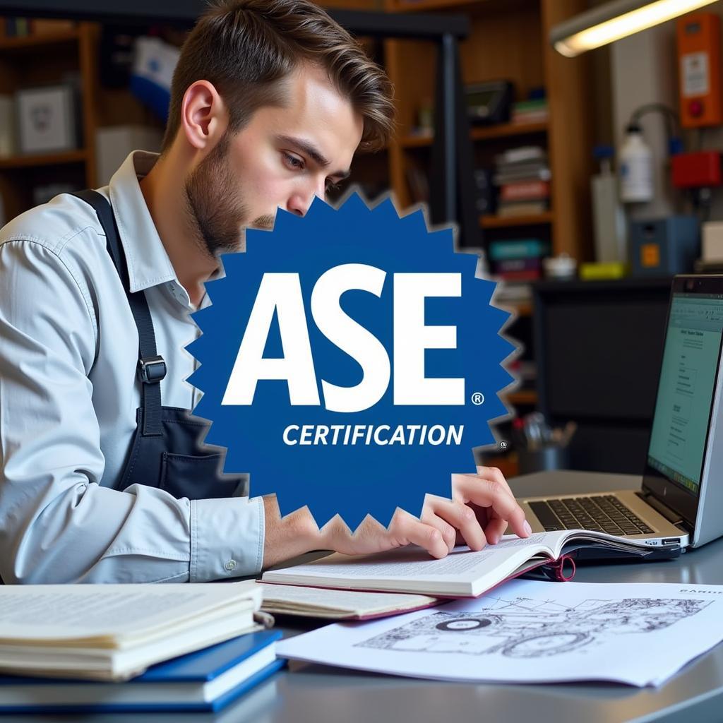 Mechanic Studying for ASE Certification Exam