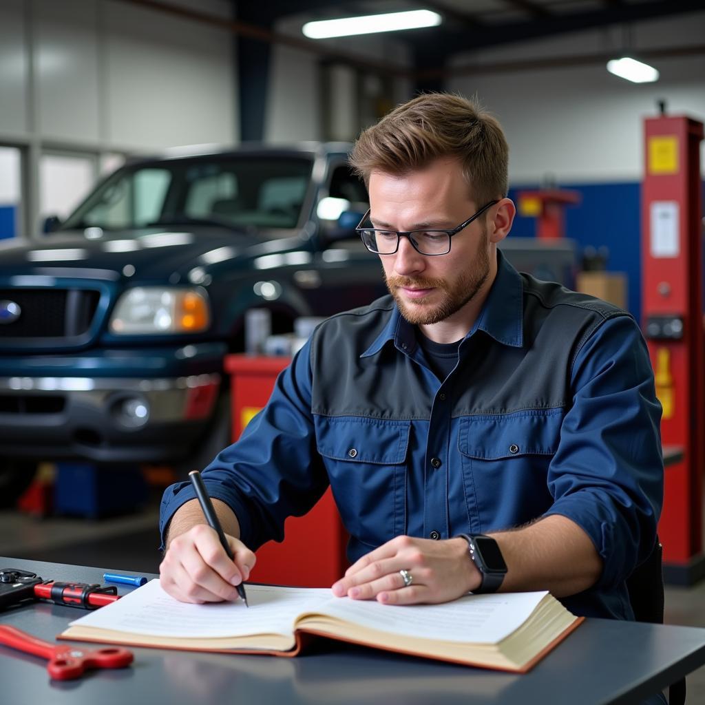 Mechanic Studying for ASE Exam