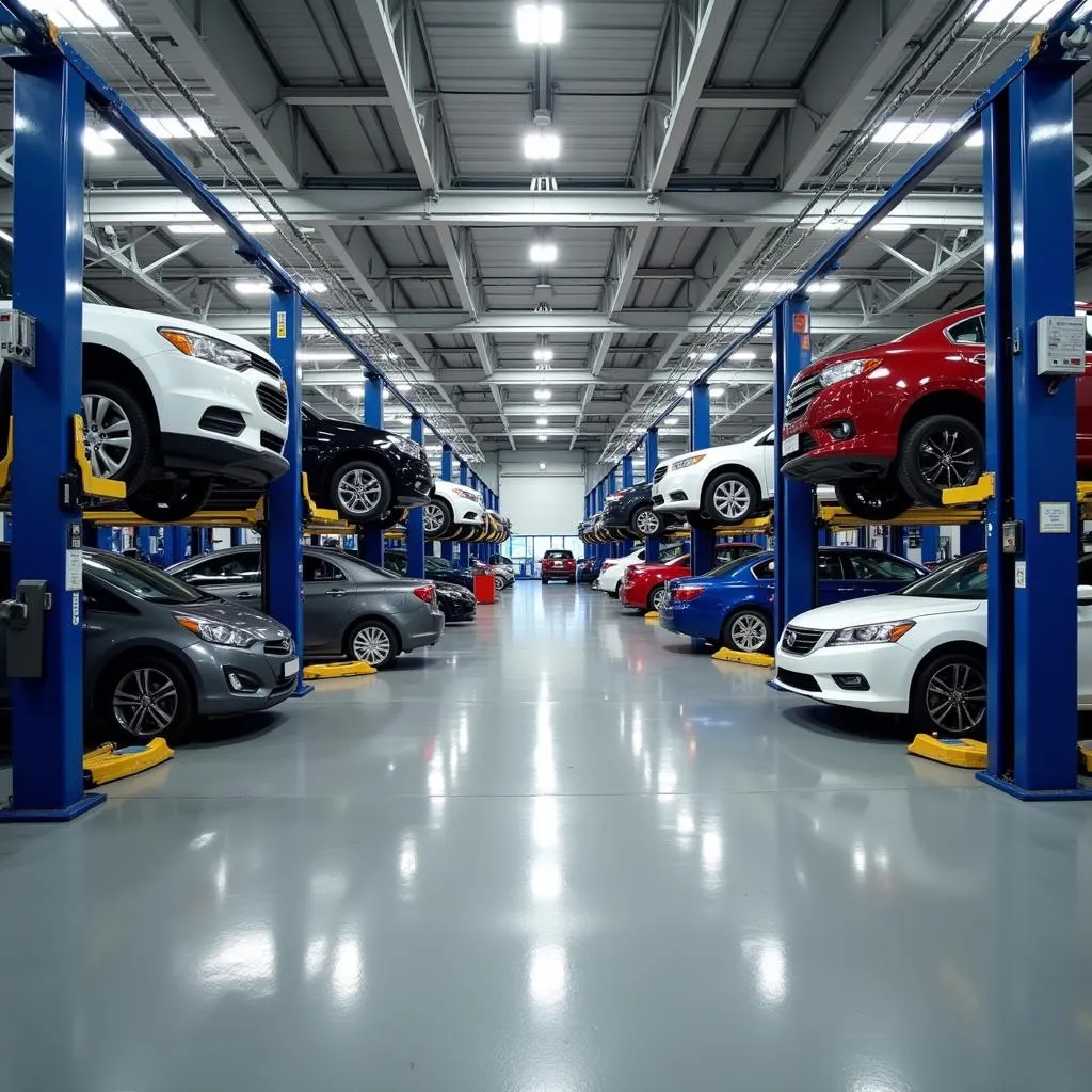 Modern Car Service Center in Brasil