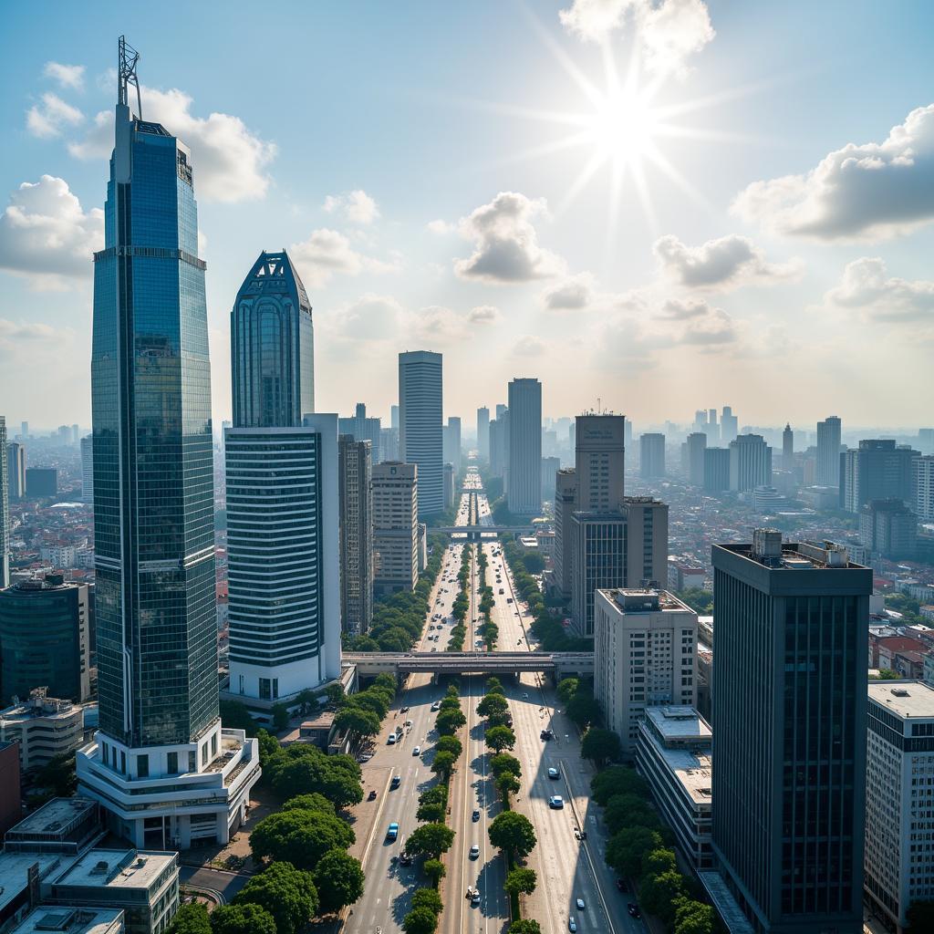 Modern Cityscape in Southeast Asia