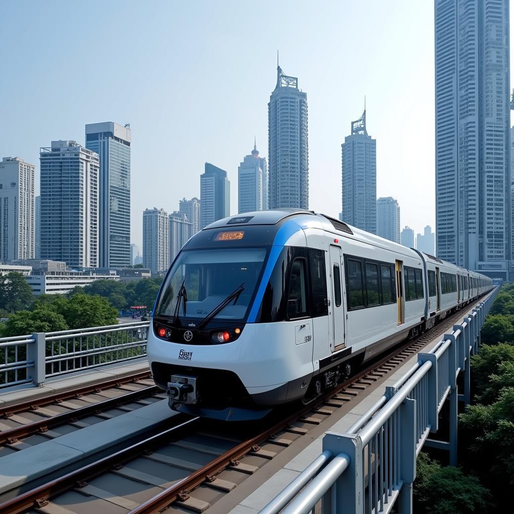 Modern Electric Locomotive in Southeast Asia