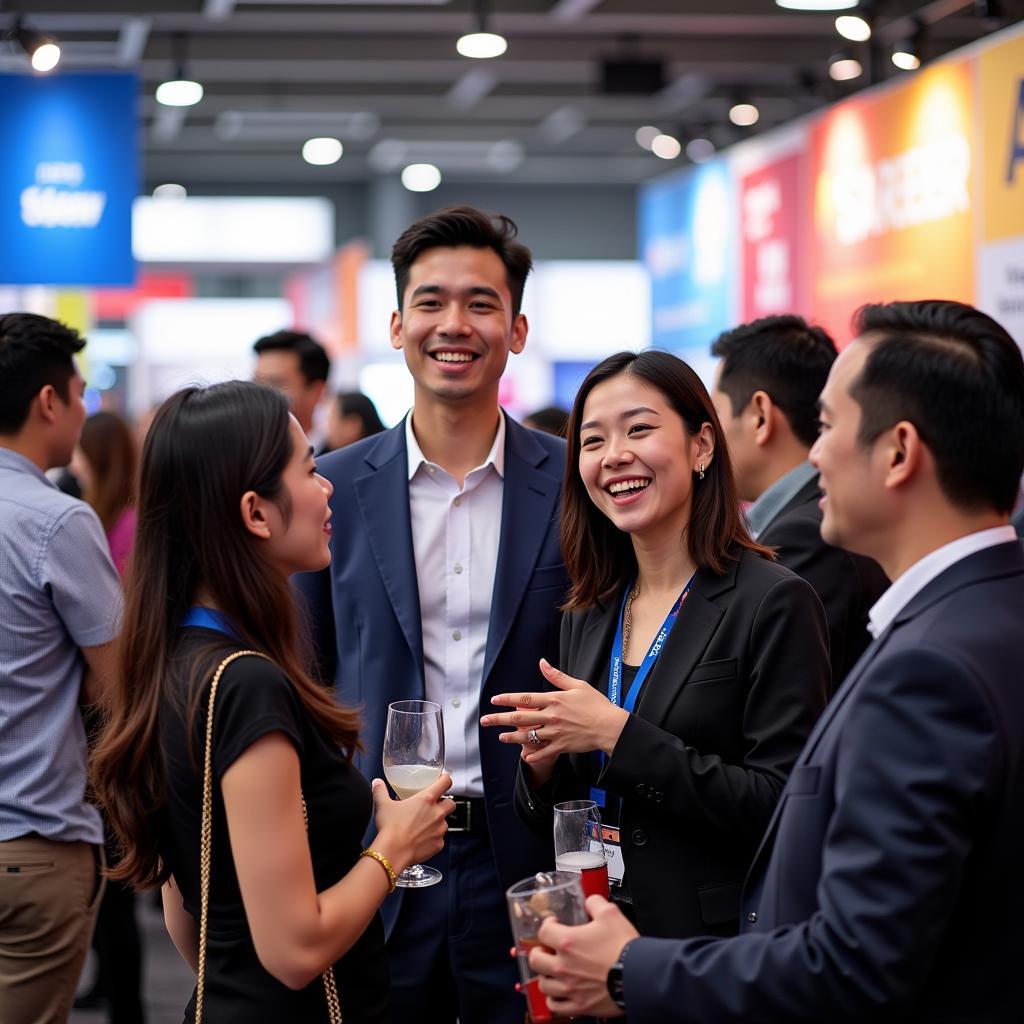 Professionals Networking at ASEAN Career Fair