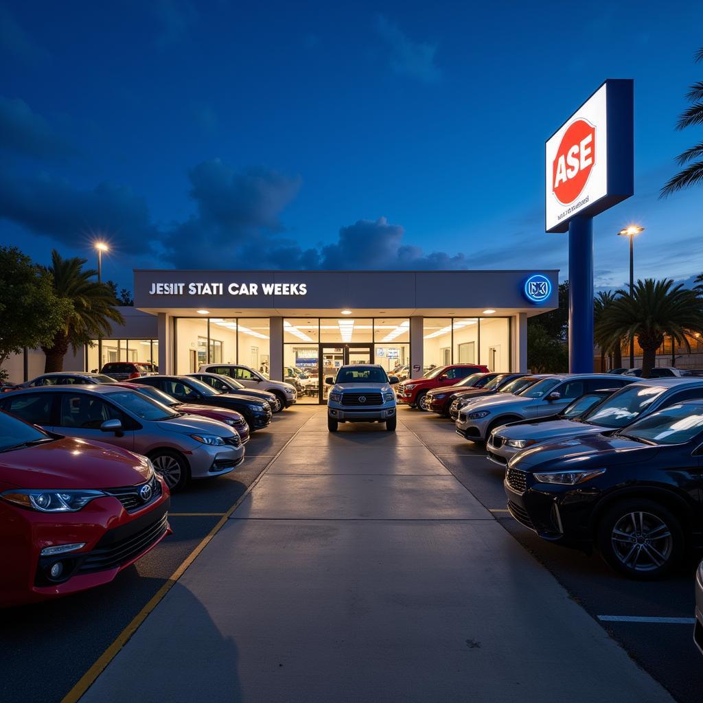 North Hollywood Car Dealership Exterior