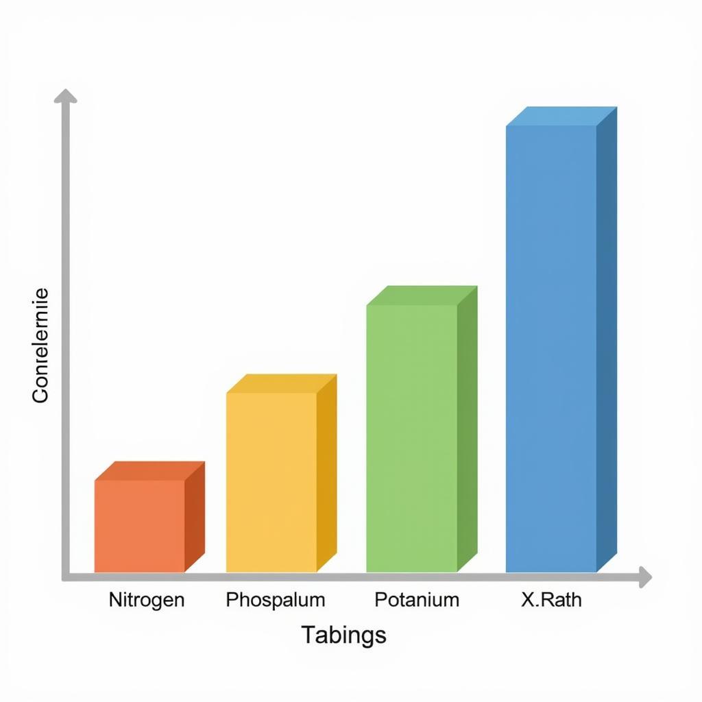 Graph depicting nutrient concentration levels