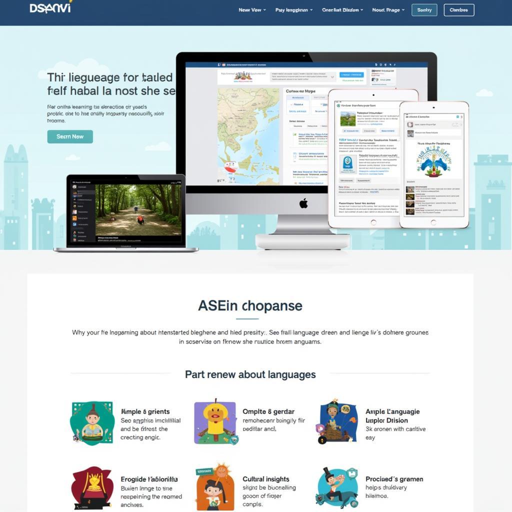 Online ASEAN Language Learning Platform