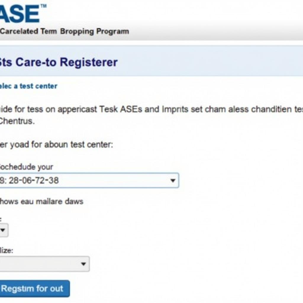 Online Registration for ASE Tests