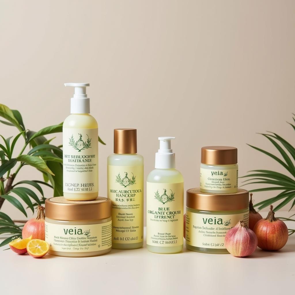 Display of ASEAN Organic Skincare Products