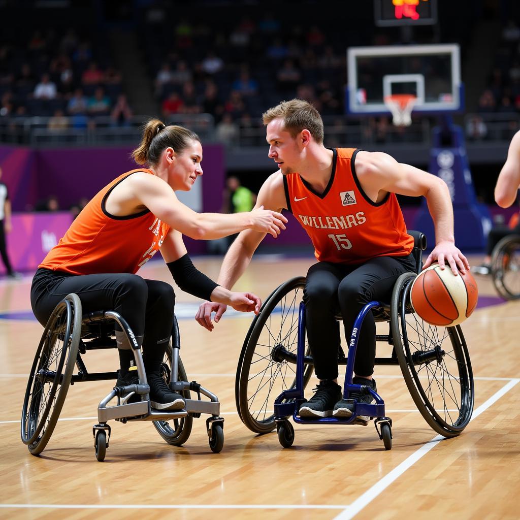 A Wheelchair Basketball Match at the Games