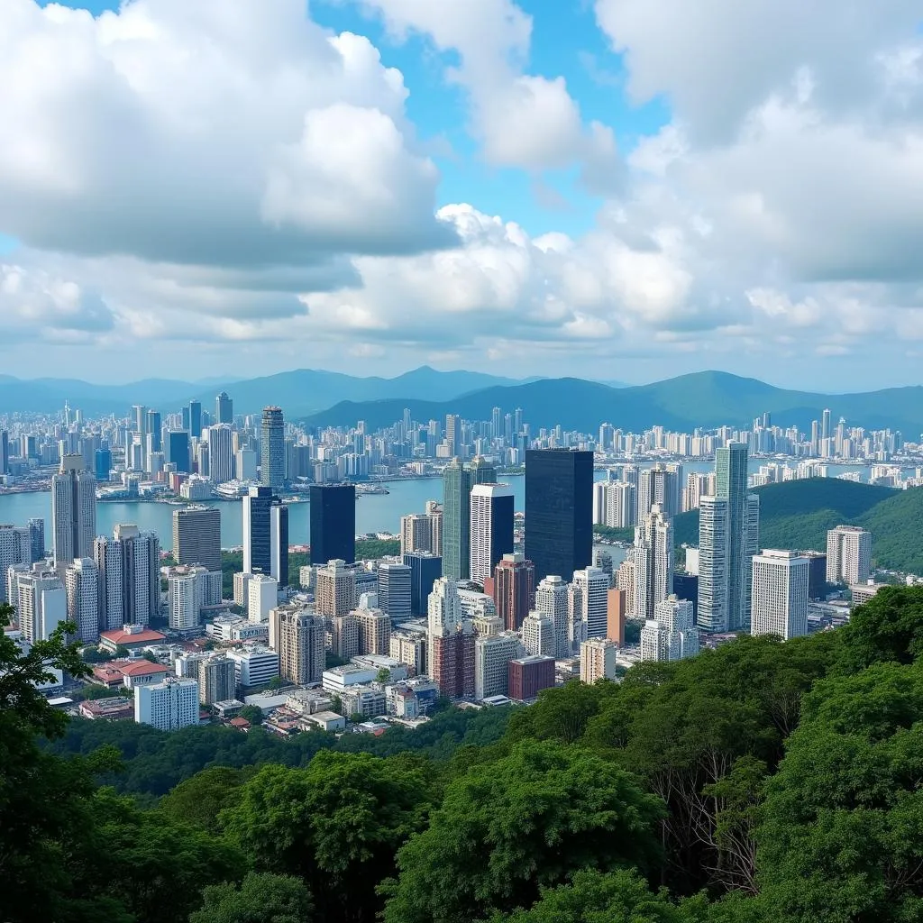 Penang skyline representing diverse job market