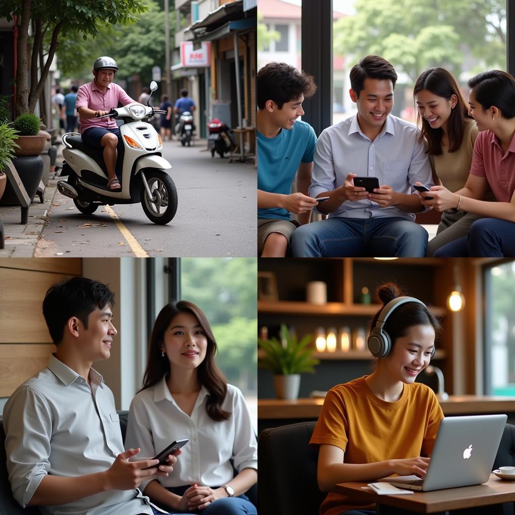 People Using AirPods Pro in Southeast Asia