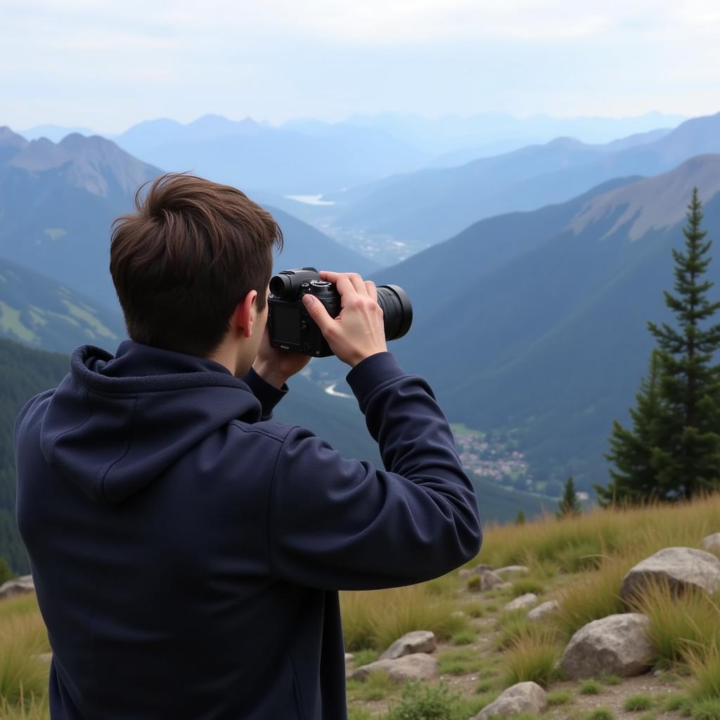 Photographer Framing a Shot