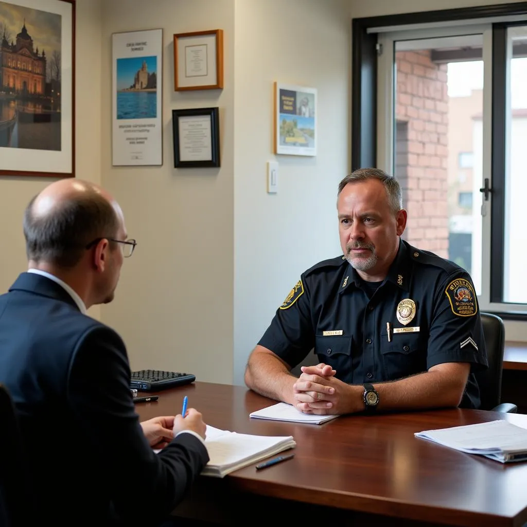 Police Interview for Gun License Application