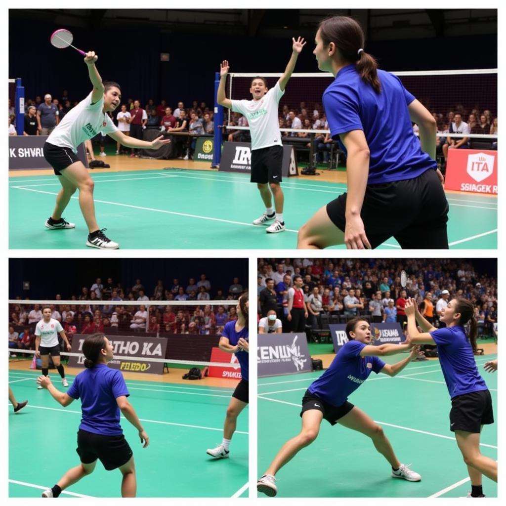 Badminton, Volleyball, and Sepak Takraw tournaments in action