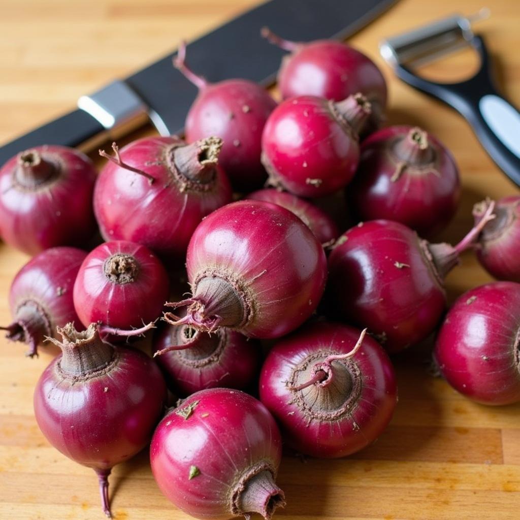 Preparing Beetroot for Cooking