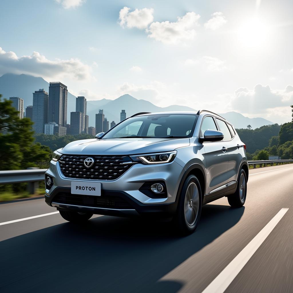 Proton X50 on Malaysian Road