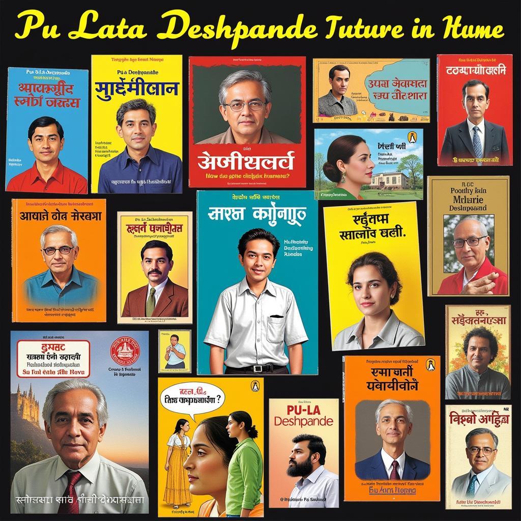 A collection of Pu La Deshpande's books