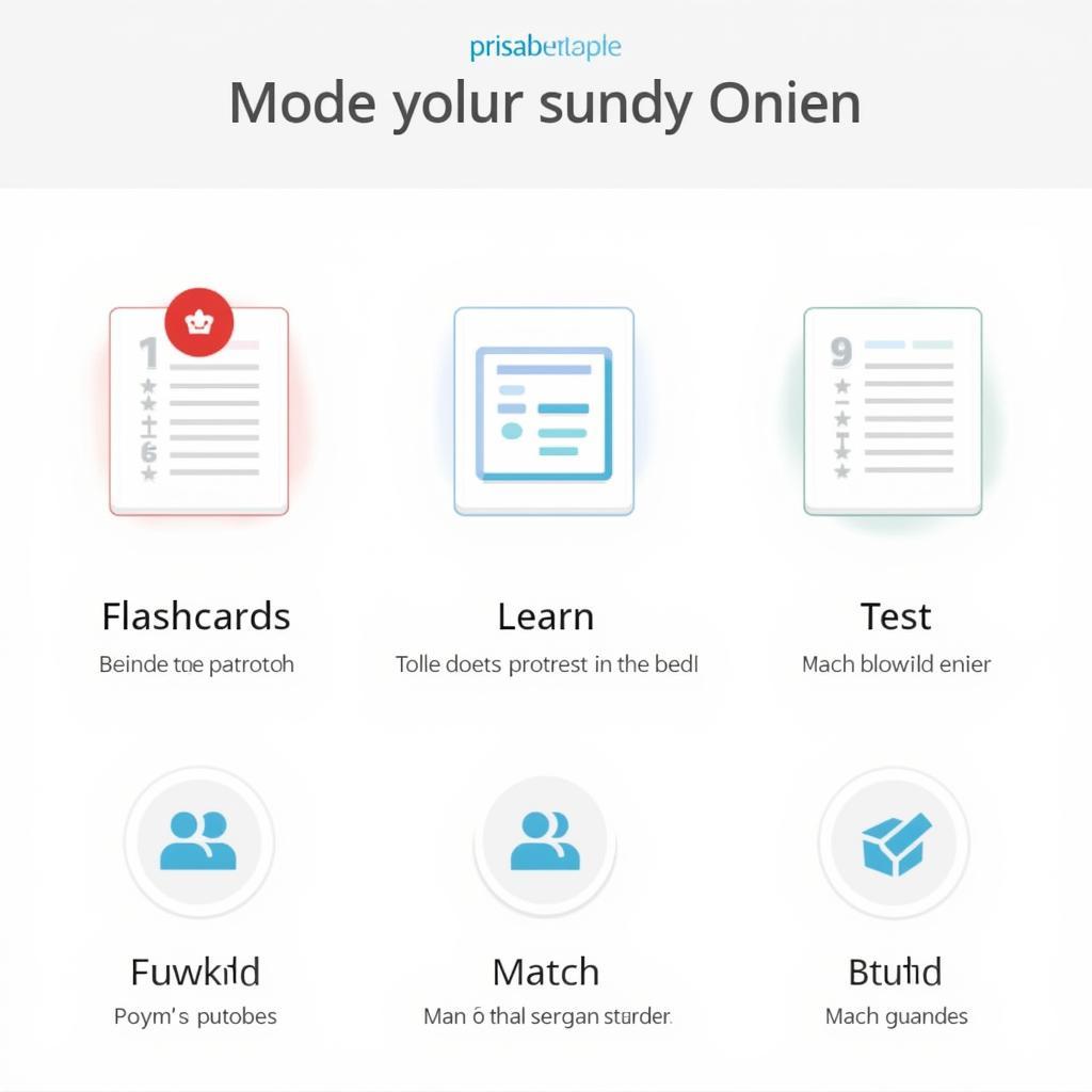 Quizlet Study Modes