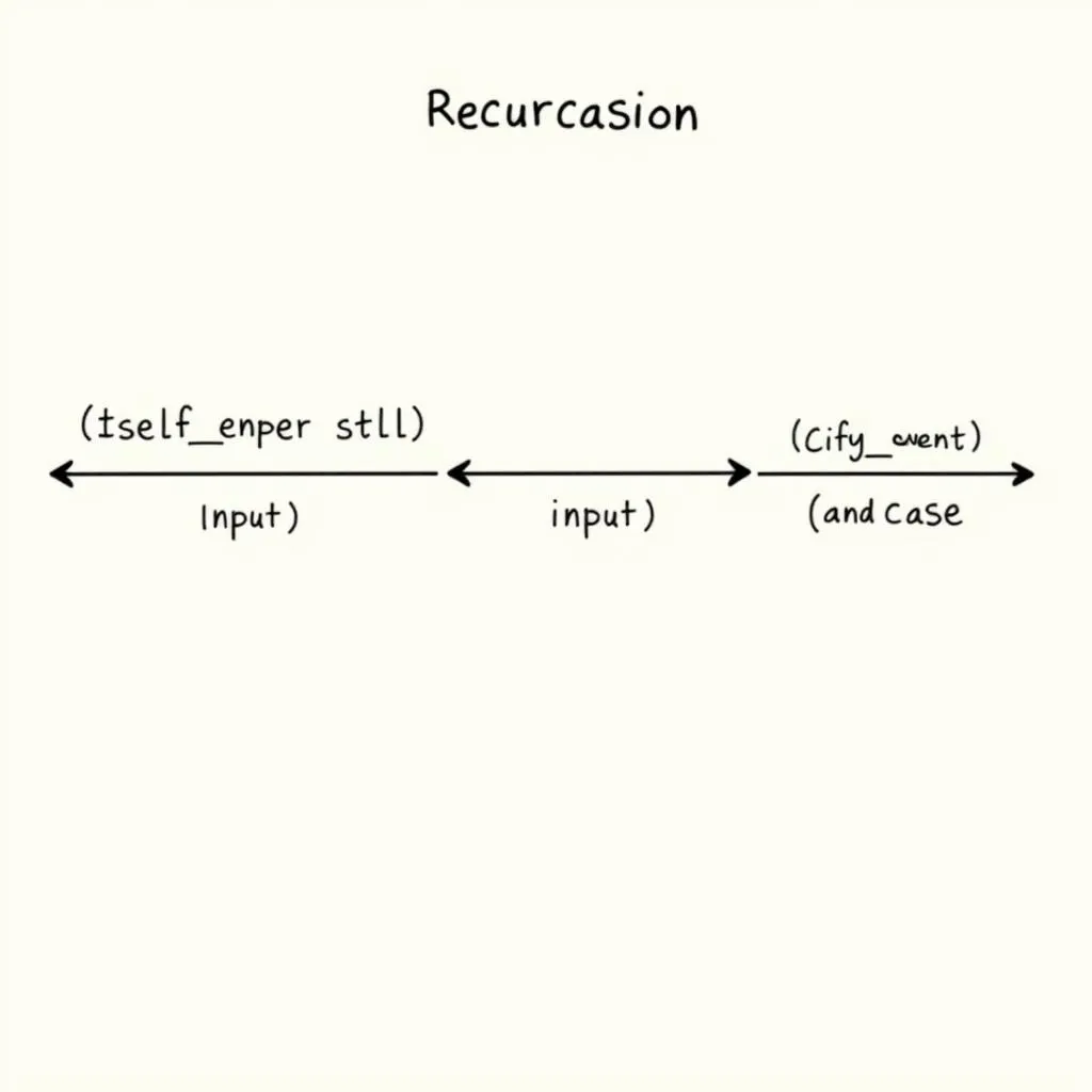 Visual representation of recursion in programming