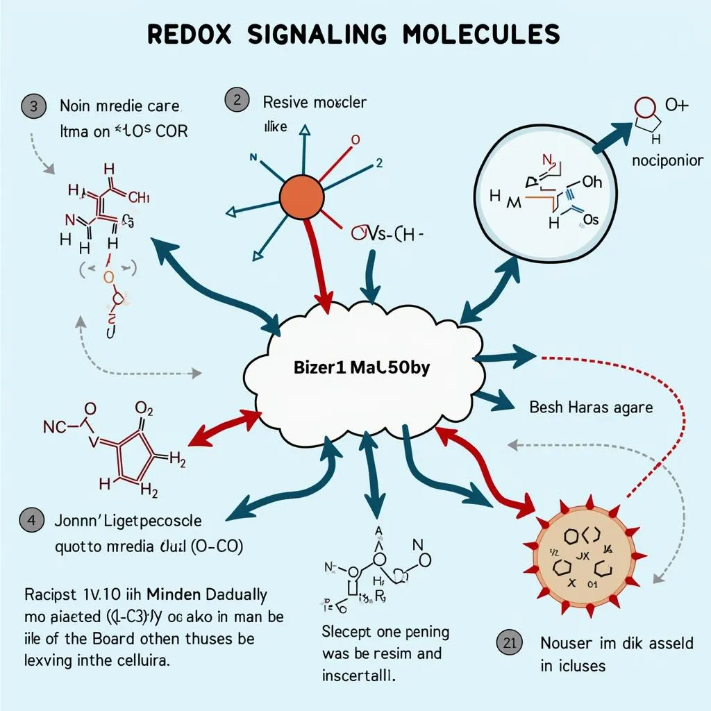 Illustration of Redox Signaling Molecules