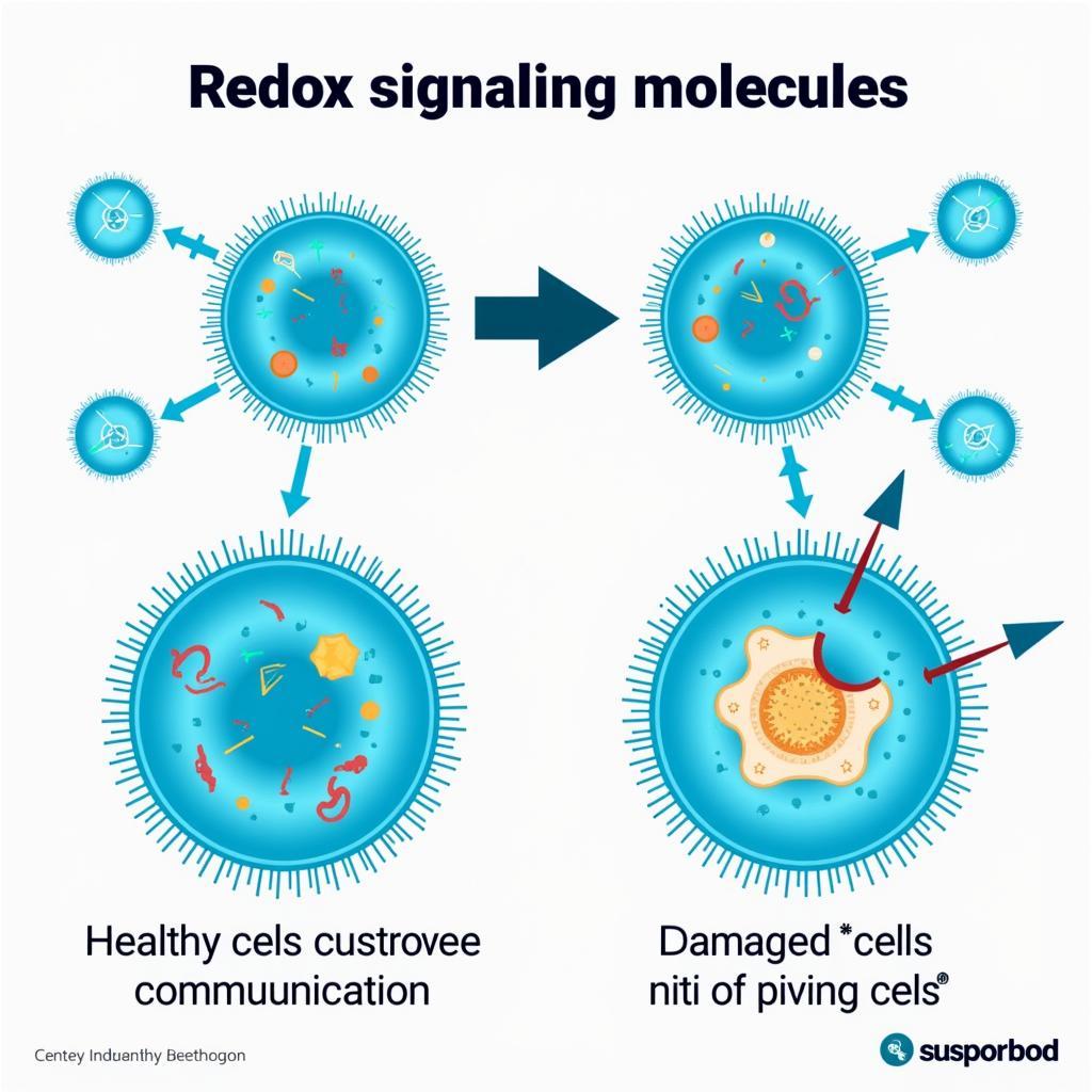 Diagram illustrating Redox Signaling Molecules