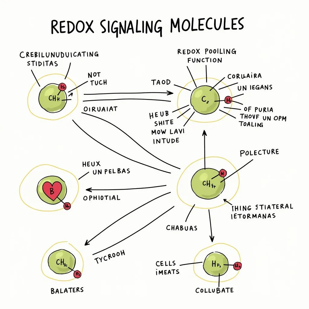 Redox Signaling Molecules Illustration