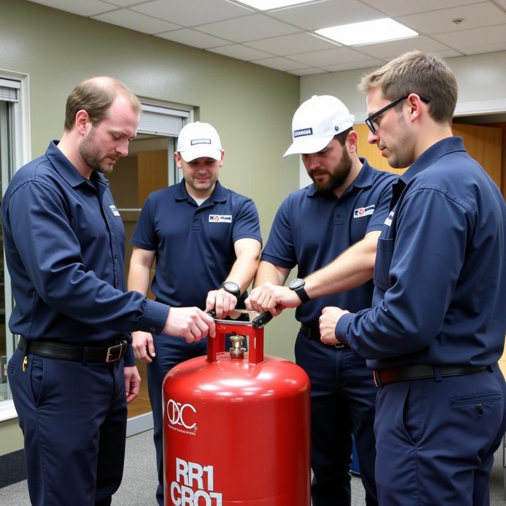 Technicians in a Training Session