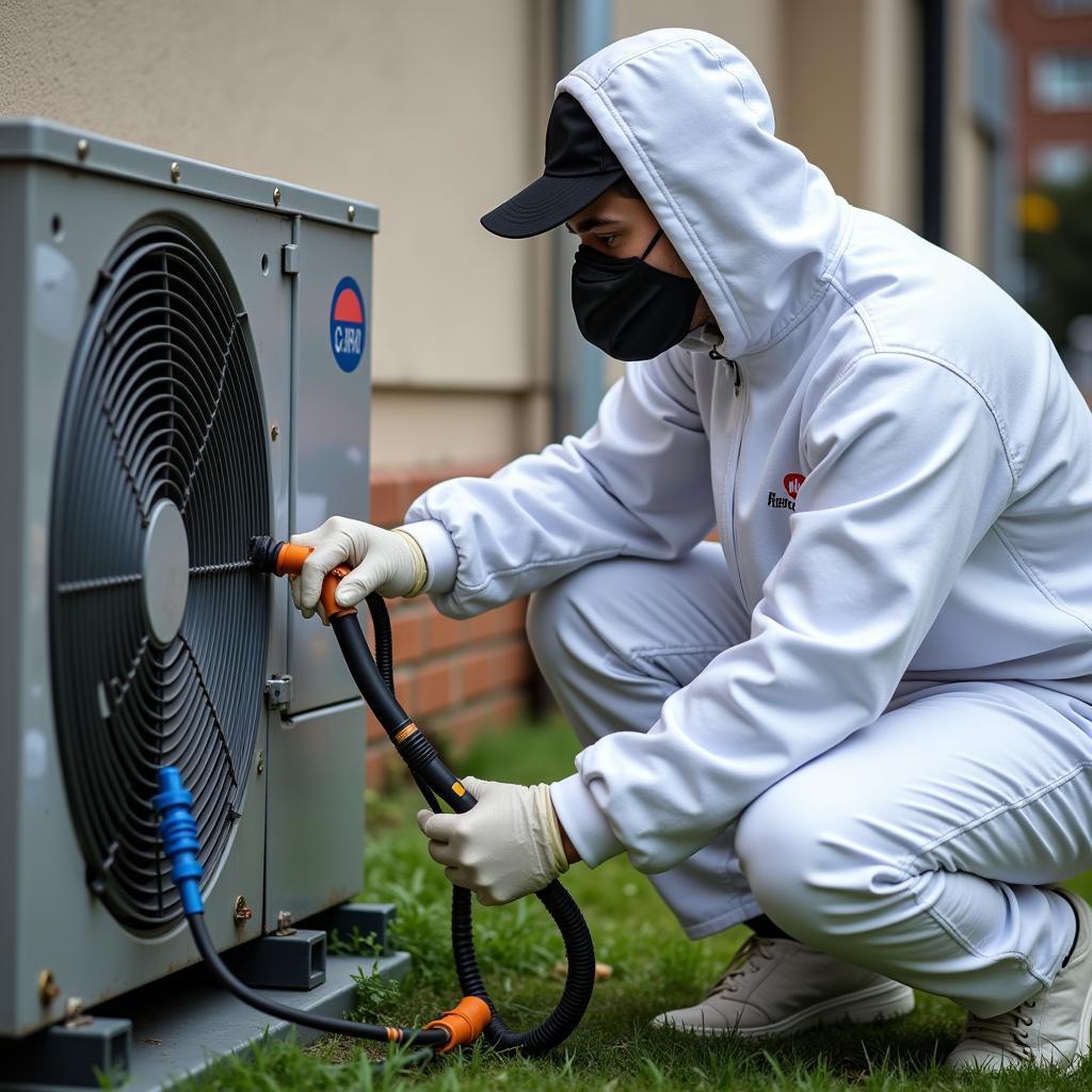 Refrigerant Recovery Process in Action