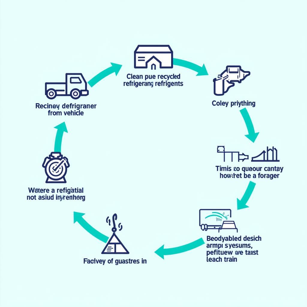 Diagram Illustrating the Refrigerant Recycling Process