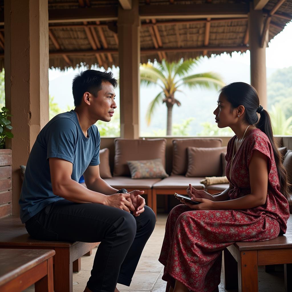  Researcher Interviewing Local Community Leader in ASEAN