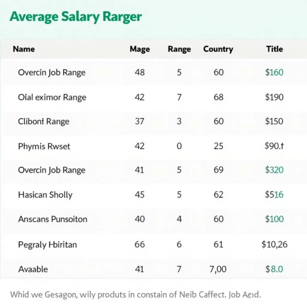 Salary Survey Report