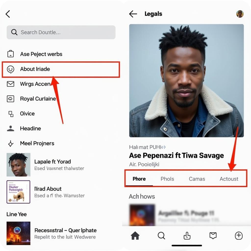 Searching for "Ase" on Legal Music Platforms