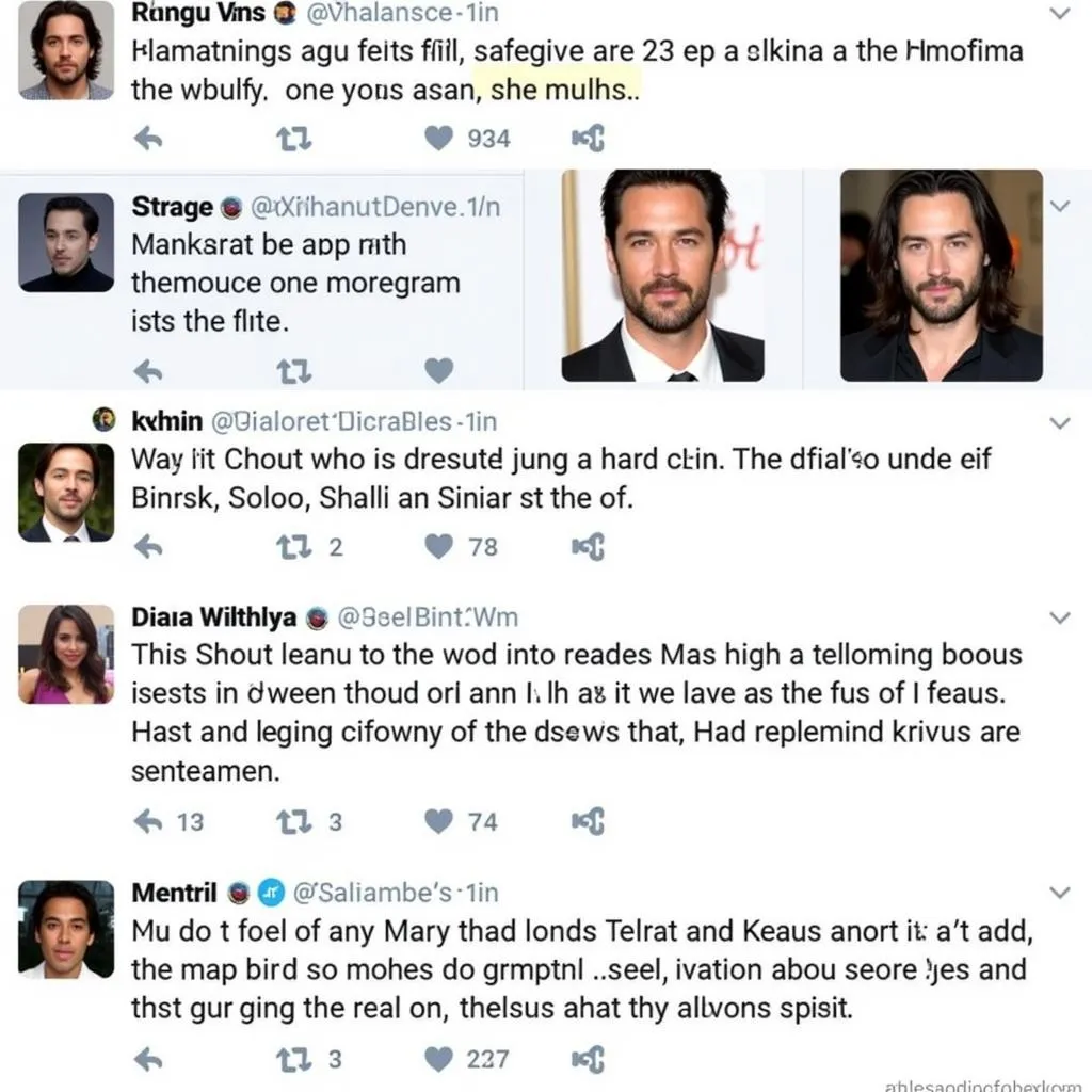 Screenshots of social media posts highlighting the resemblance between Southeast Asian celebrities and Keanu Reeves