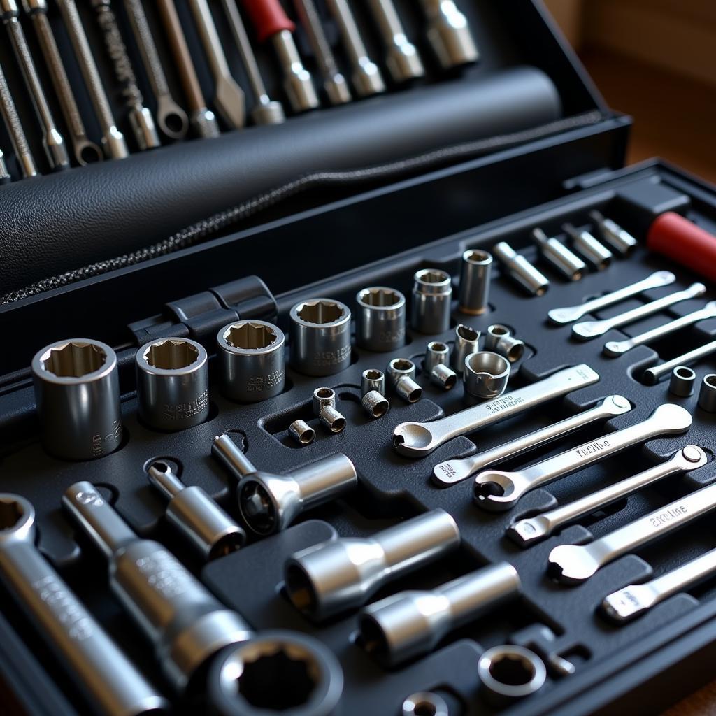 Variety of Socket Wrenches in a Toolbox