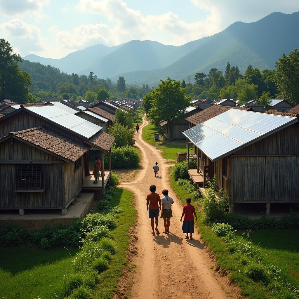 Solar-Powered Village in Thailand