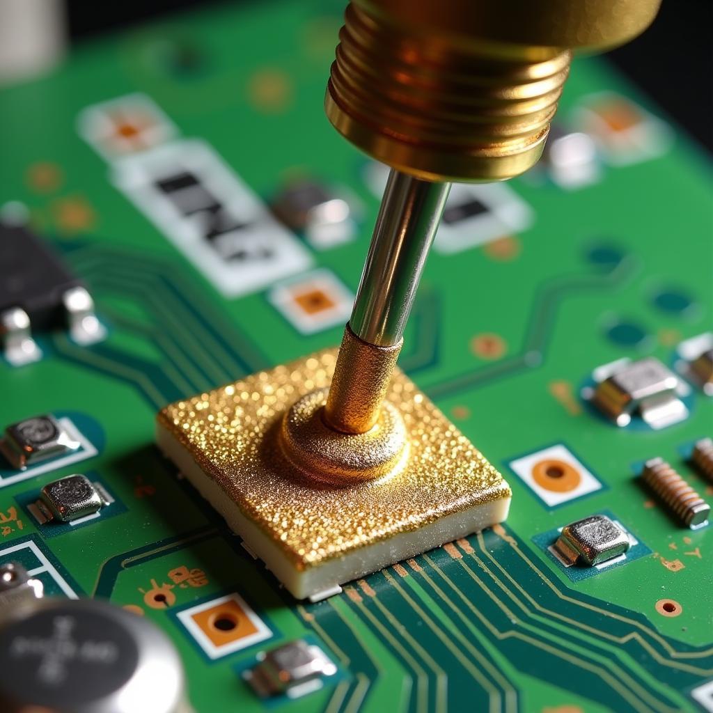 Cross-section of a solder joint with ideal ase vfbga thickness