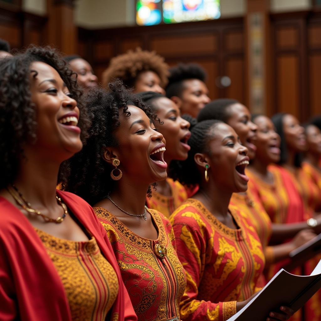 South African Gospel Choir in Performance