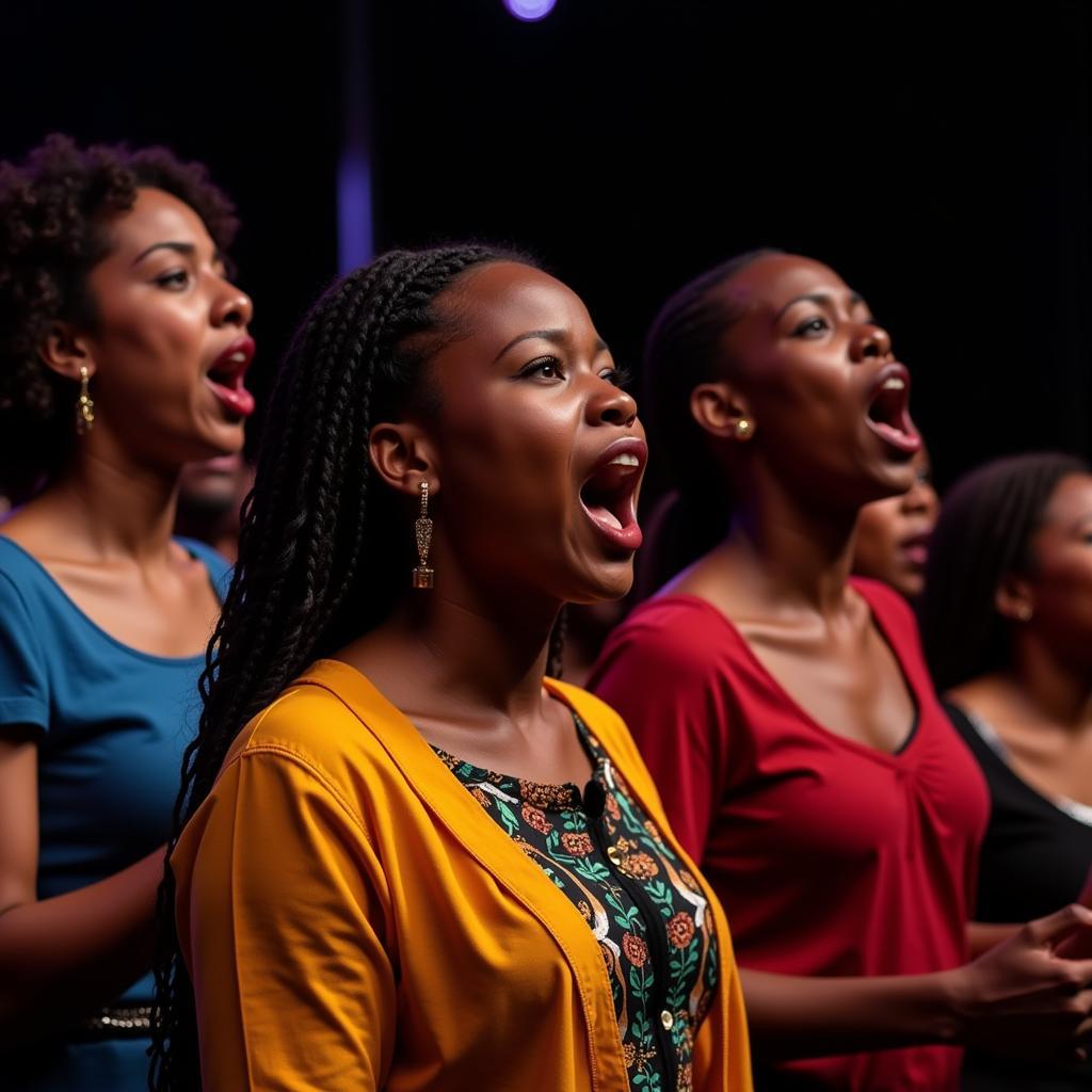 South African Gospel Choir in Performance