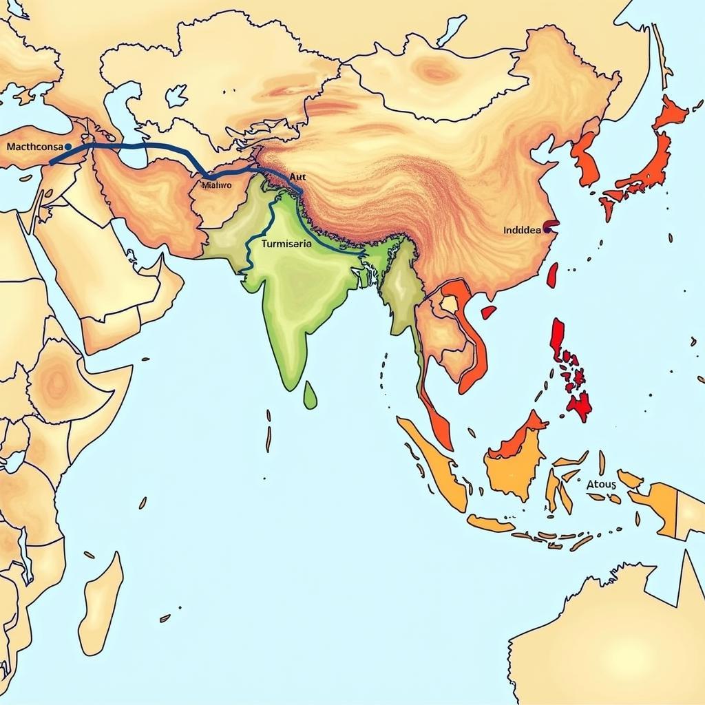 Ancient Trade Routes of Dyestuff