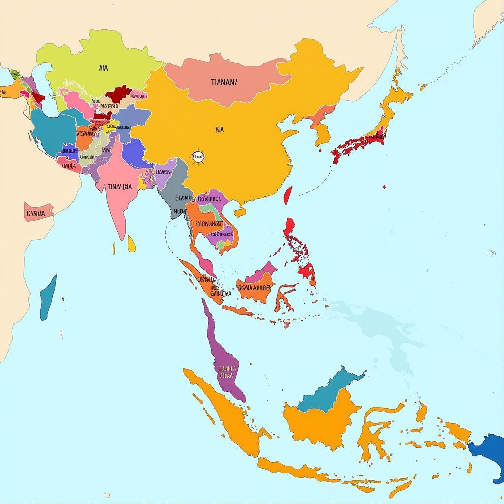 Southeast Asia Language Map