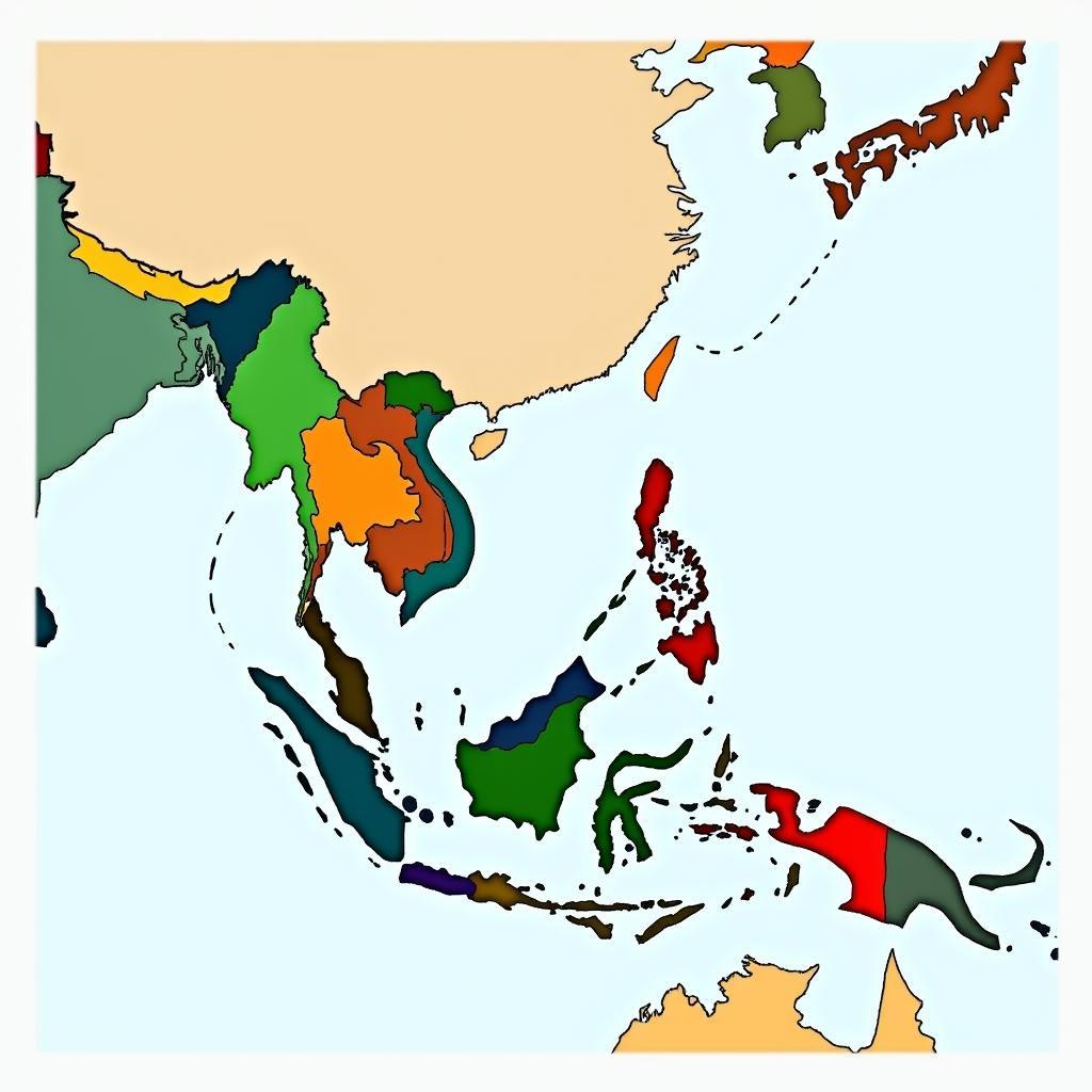 Southeast Asia Language Map